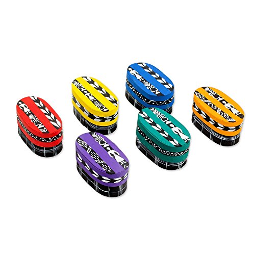 Novica Traditional Handmade Worry Dolls From Guatemala With Individual Painted Wood Storage Boxes, 2.5 Inch, 'Country Beauties' (Set Of 6) #TOP3