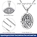 Eusense Saint Jude Necklace San Judas Tadeo De Plata 925 Sterling Silver St Jude Pendant for Men Women Cadena De San Juditas Para Hombre Mujer St Jude Thaddeus Medal St Jude Medallion San Judas Chain