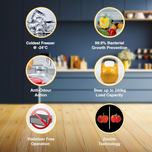 Image of Whirlpool 235 L 2 Star Frost Free inverter Double Door Refrigerator (NEO 278LH PRM SAPPHIRE VIOLA(2s)-TL, Blue)