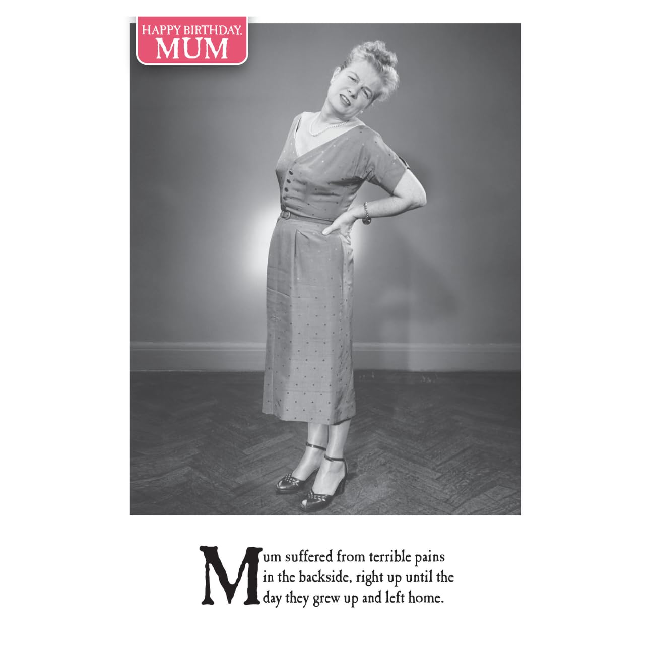 Backside, Mum, Greetings Card, 159x235mm