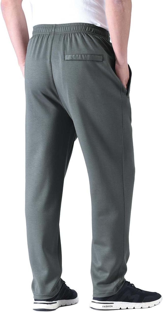 Zoulee New Men's Classic Drawstring-Waist Jogger Pants Sweatpants with Zipper Fly - Image 6