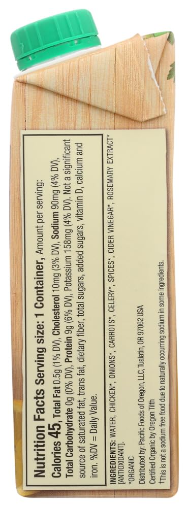 Miniatura 4 de Pacific Natural Foods - Caldo de hueso orgánico de pollo original, 8 onzas líquidas por Pacific Natural Foods