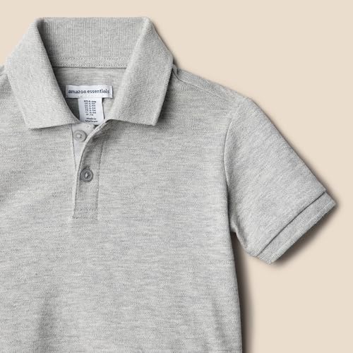 Amazon Essentials Boys and Toddlers' Cotton Spandex Pique Polo Shirt, Pack of 33