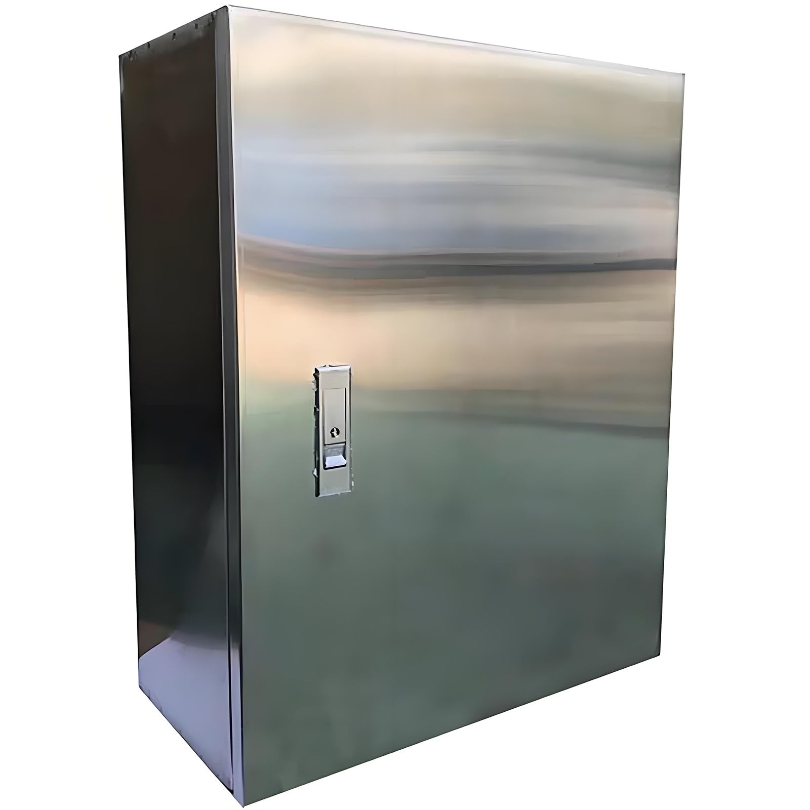 Elektrokasten aus Edelstahl, Schaltschrank Wetterfeste, Wasserdichte Metall Verteilerdose für den Außenbereich; Robust, Langlebig und Abschließbar(30x25x15cm/12x10x6in)
