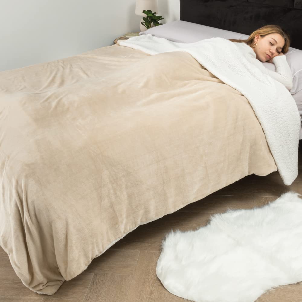 200x220 Cm Lavable 30 Manta Sofá Don Descanso 200x220cm - Microfibra  Reversible Borreguito Rosa Lavable Sofá Cama, image size:1000x1000