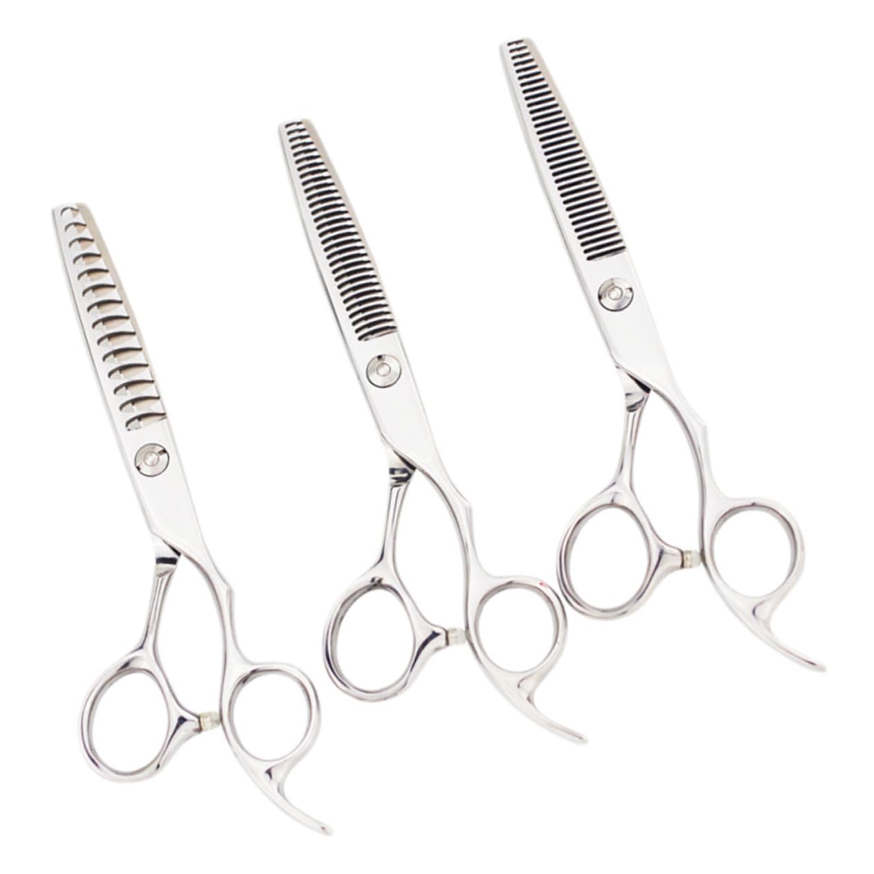 Healvian 3pièces Outil De Coupe Et Coiffage Ciseaux De Cheveux Acier Pour Salon De Coiffure Et Usage Domestique