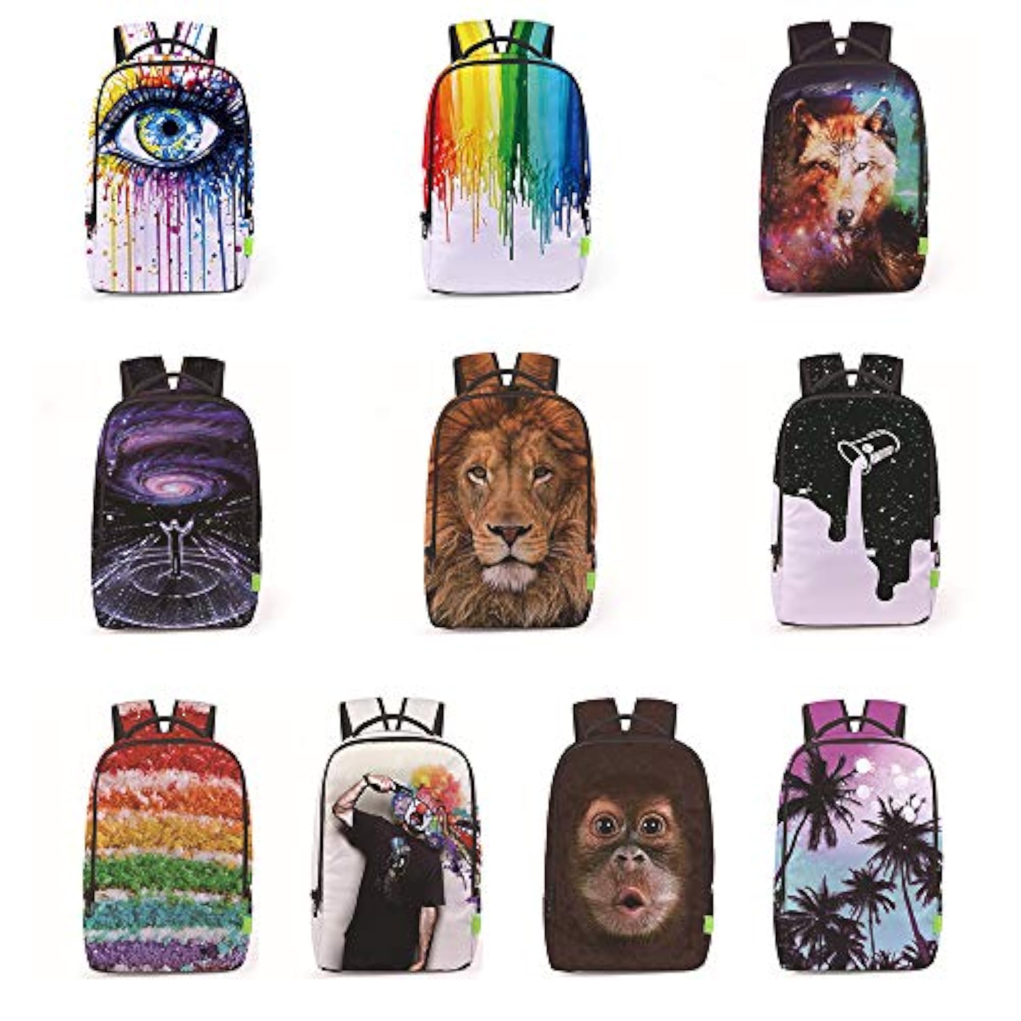 3D Galaxy Travel Satchel Backpack for Students