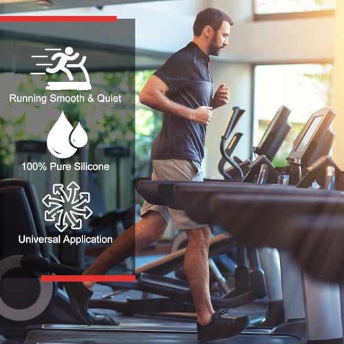 Lubricante de la Cinta de Correr-200 ml 100% de Aceite de Cinta de Correr de Silicona, Resistente a la Alta Temperatura, Aceite de Silicona con Tubos Blandos, Fácil de Aplicar, Reducción de Ruido - imagen 4
