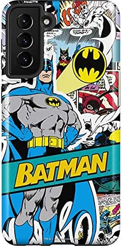 Skinit Pro Phone Case Compatible with Galaxy S21 FE - Officially Licensed DC Comics Batman Vintage Action Pose Design