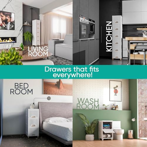 Image of 2 Layer Plastic Wardrobe for Clothes: Versatile Cupboard for Storage Organizer & Storage Box for Ideal Neat and Tidy Storage Solutions Almirah for Clothes Storage Cabinet - White