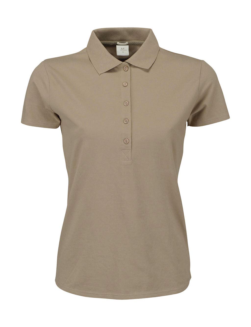Tee Jays Women's Beige Polo Shirt Luxury Stretch