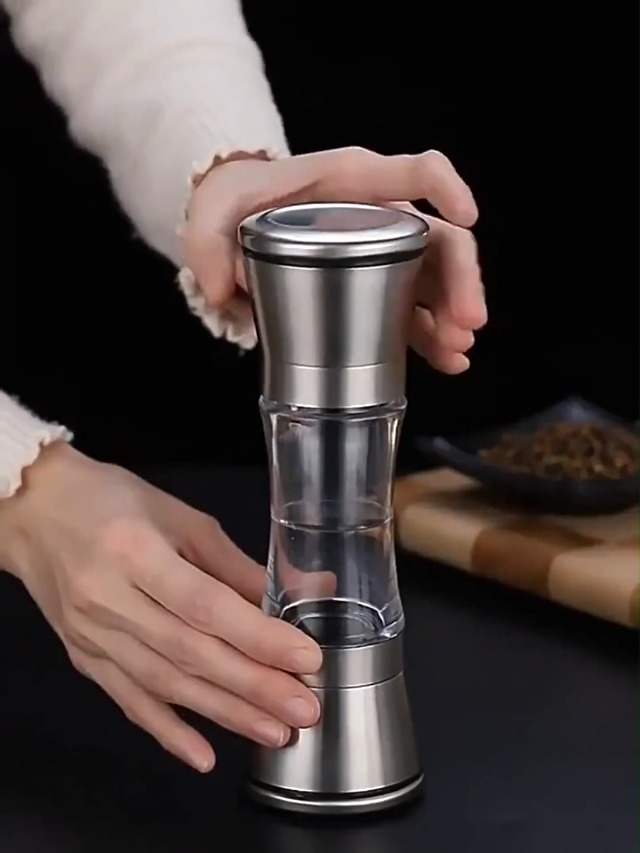 Amazon.co.jp: LLiKZio ペッパーミル 手動 胡椒 ミル 岩塩 ミル