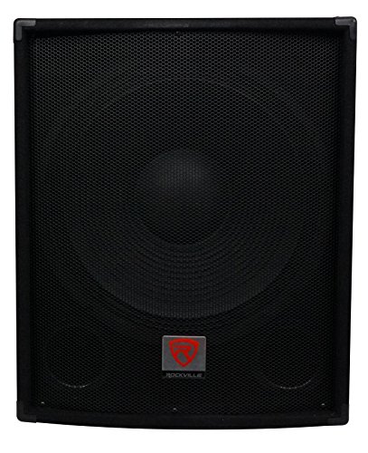 Image of Rockville SBG1184 18 inch Passive Pro DJ Subwoofer, 4 Ohm, MDF, Pole Mount