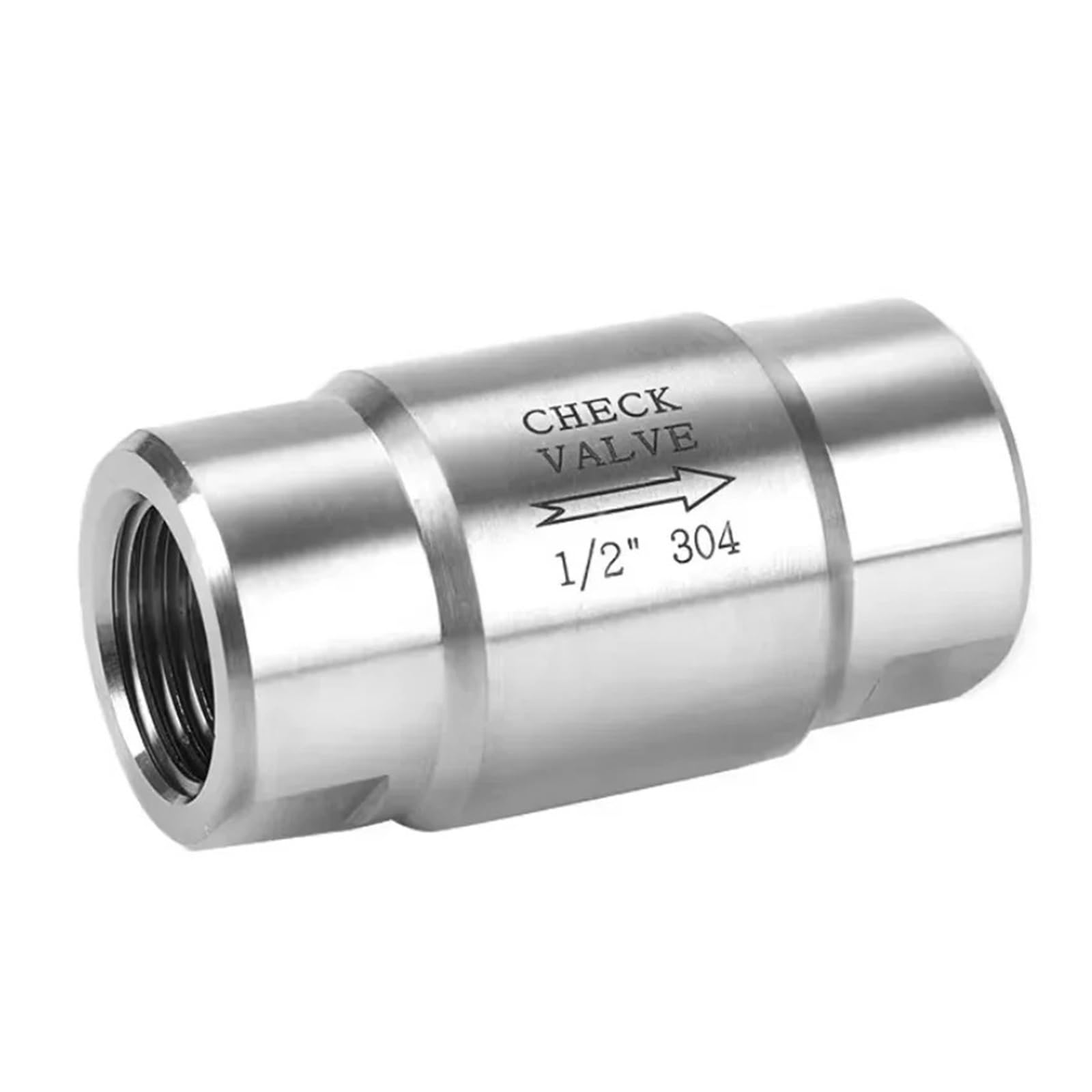 Válvula de retención 1/4 antiretorno en acero inoxidable 304 hembra