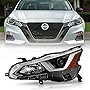 ACANII - For [Halogen Model] 2019-2022 Nissan Altima OE Style Projector Headlight Headlamp Assembly Left Driver Side