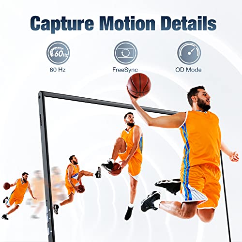 Image of DEPGI Portable Monitor 15.6 Inch FHD 1080P HDMI USB-C, HDMI Computer Display QLED External Monitor 95% NTSC for Laptop PC MAC Phone PS4 Xbox Switch, Built-in Speaker with Protective Case