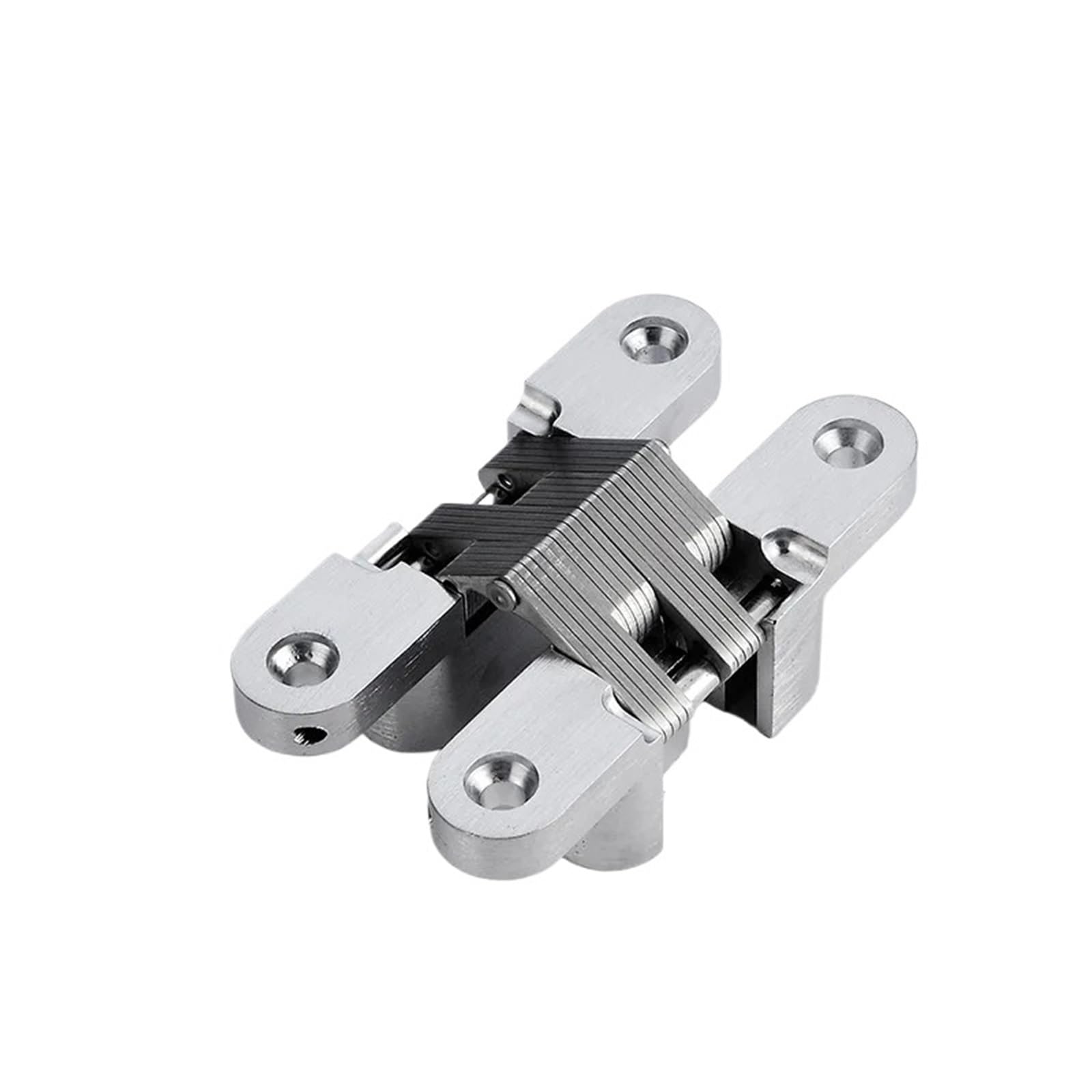 Kdhcvkz Silver 1Pcs Invisible Folding Door Hinge Hidden Hinge(Silver)