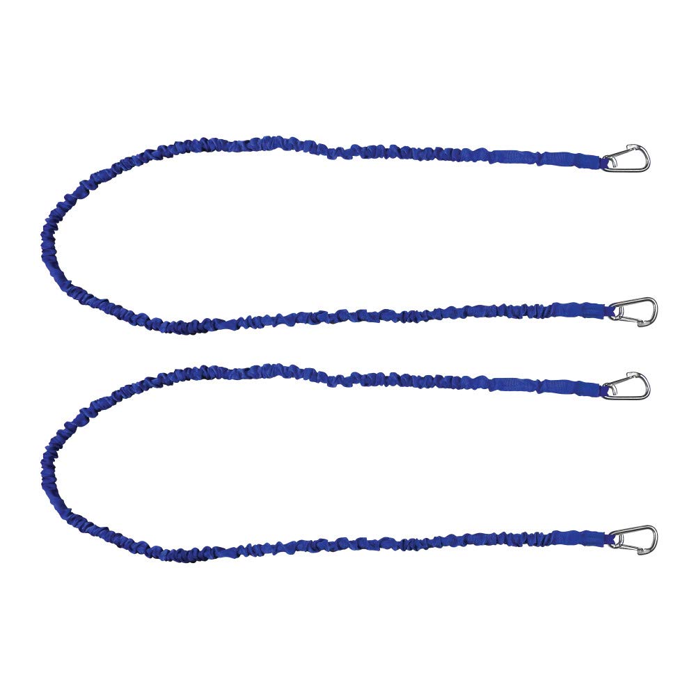 Extreme Max 3006.2918 BoatTector - Amortiguador de línea de alta resistencia y cuerda elástica de almacenamiento, paquete de 2, 72, azul, 72 pulgadas con ganchos medianos