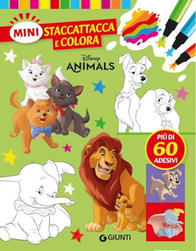 Disney animals. Mini staccattacca & colora. Con adesivi. Ediz. a