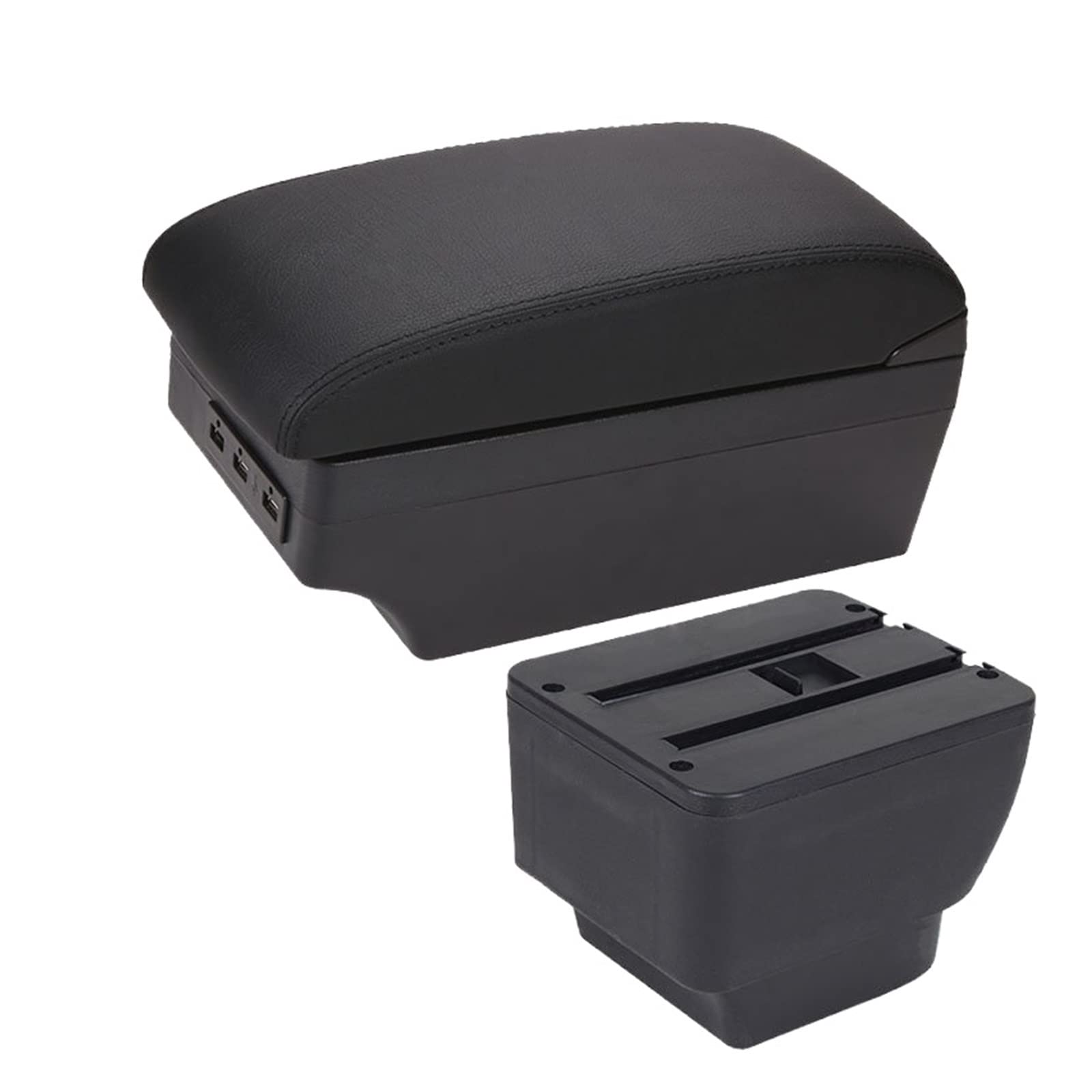For Mazda 2 For Demio Armrest Car Armrest Box Retrofit Parts Storage Box Car Accessories Interior Parts USB(A2 7USB)