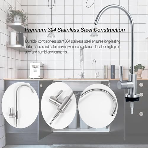 Image of Parijata SS 304 Faucet Tap for RO Water Purifier (Silver)