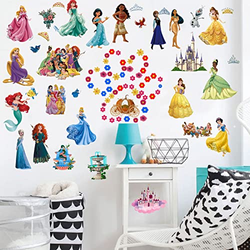 Keojue Princess Wall Decals Stickers, Peel And Stick Wall Decals For Girls Room Removable Wall Art Decor For Baby Nursery Girls Bedroom #TOP4