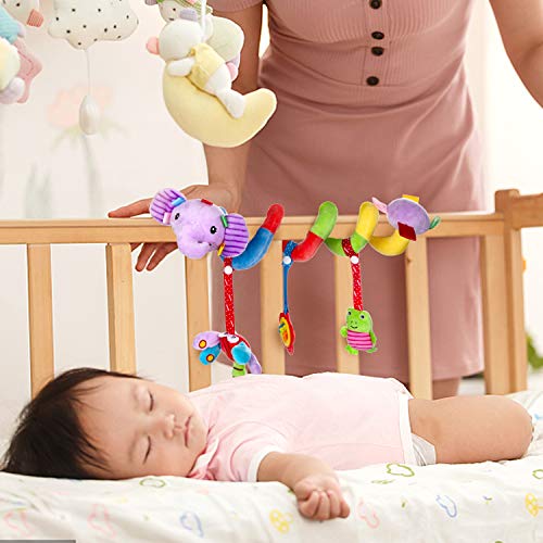 Comius Sharp Spiraal bed kinderwagen speelgoed, mobiele baby kinderen twisty spiraal cartoon speelgoed geschenken… - Image 4