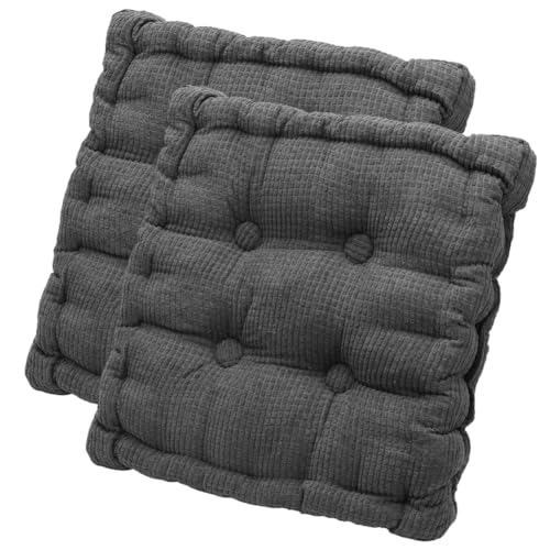 Umllpet 2er Set Stuhlkissen 40x40 cm, Outdoor & Indoor Sitzpolster, Maschinenwaschbar, Weich &...