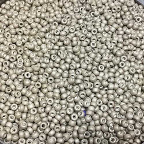 Silver Metallic Matte Miyuki Japanese round rocailles glass seed beads 11/0 Approximately 24 gram 5 inch tube
