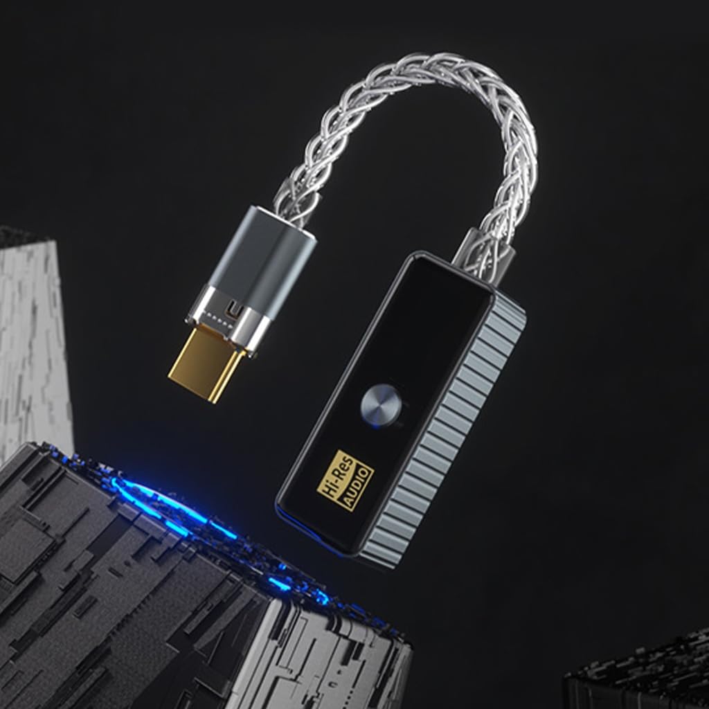Adattatore audio digitale HiFi per cuffie di tipo C per smartphone, PC e computer portatili