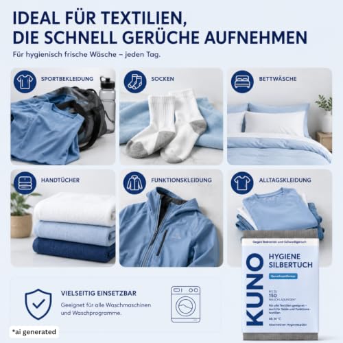 Kuno Hygienespüler Silbertuch für die Waschmaschine - 150 Waschladungen – Ansicht 6