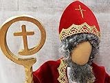  Nikolausstab - Bischofsstab - Erzählfigur 30 cm und Eglifiguren