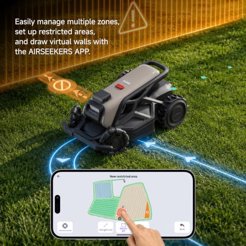 Image of TRON Robot Lawn Mower with Wire-Free,Dual Hub Motors, 65% Slopes
