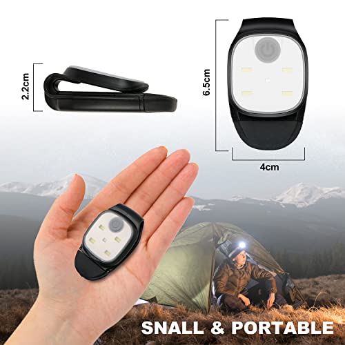 Lampada Frontale LED, Lampada a LED con Clip, 2Pcs...