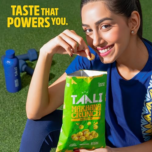 Image of Taali Roasted & Flavoured Makhana | Pudina Foxnuts | Crunchy, 100% Natural, No Palm Oil, Rich in Protein, 60g