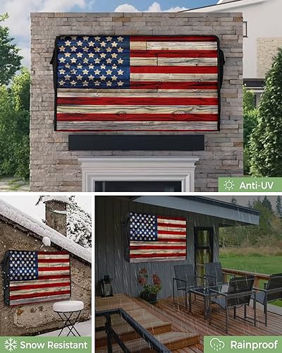 Decorlovee American Flag Outdoor Tv Cover 30 To 32 Inches Weatherproof & Waterproof thumb #5