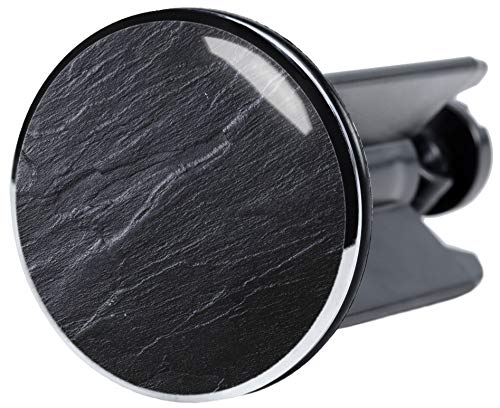 Sanilo Sink Plug 40 mm, Many Different Drain Plugs, Easy to Insert into the Wash Basin (Granite)