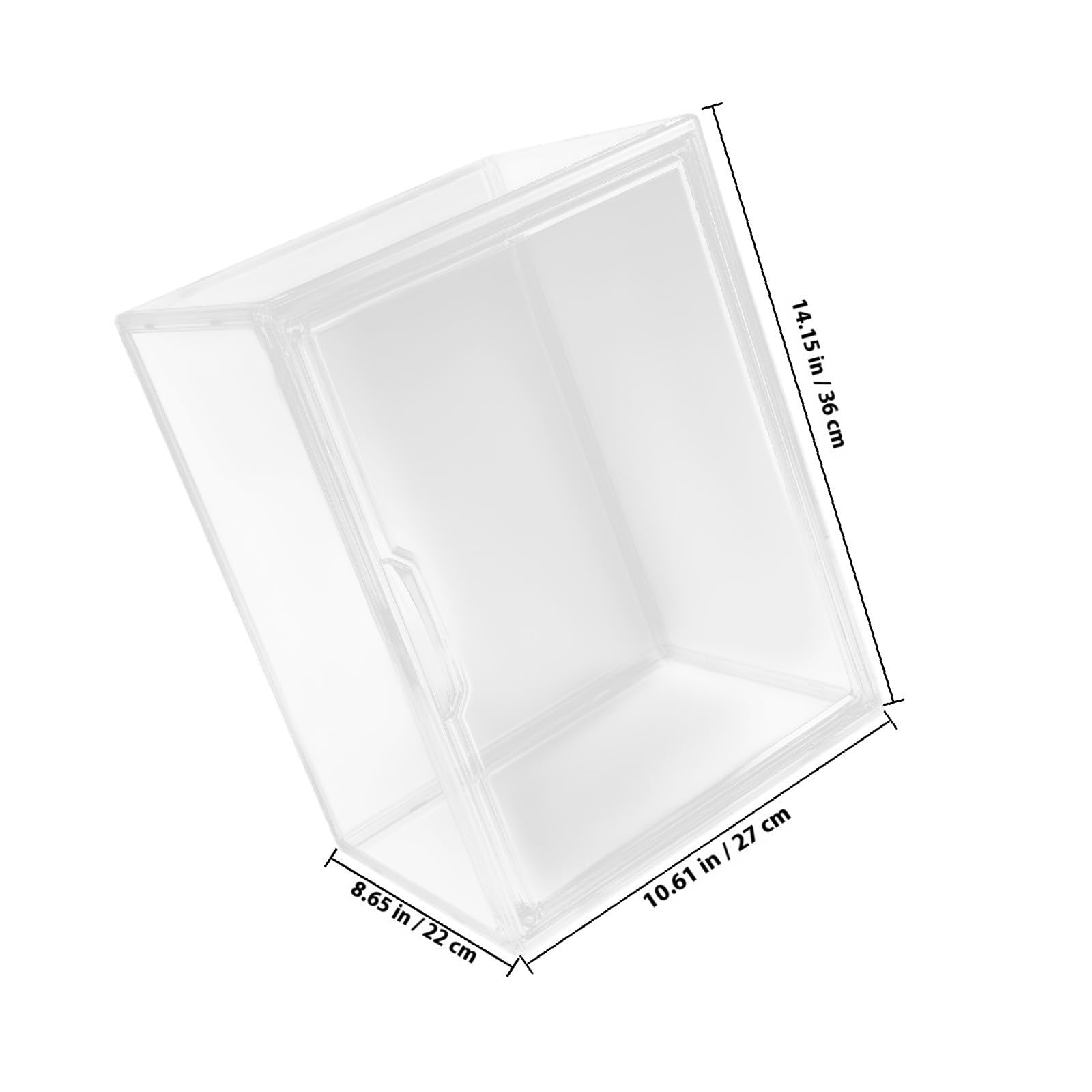 FRCOLOR Caja de Almacenamiento Reutilizable y Móvil de Pet Vitrina Transparente Adecuado para Exhibir y Proteger para Guantes de Boxeo Figuras de Acción y Manualidades