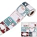 Autocollants d'étiquette de cadeau de Noël,250pcs/Rolls Noël Auto-adhésif Cadeau Autocollants pour Cadeau Noël Sac,Étiquette Autocollant Stickers,Noël Festival décoratifs étiquettes Autocollants