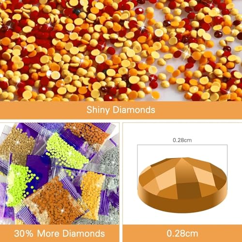 Peinture Diamant Ange 70x140cm pour Décorer un Grand Mur de Salon Vide - 5