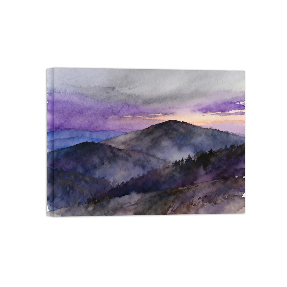 OZPWBVY Mountain Landscape Canvas Wall Art Picture 60x80cm Framed