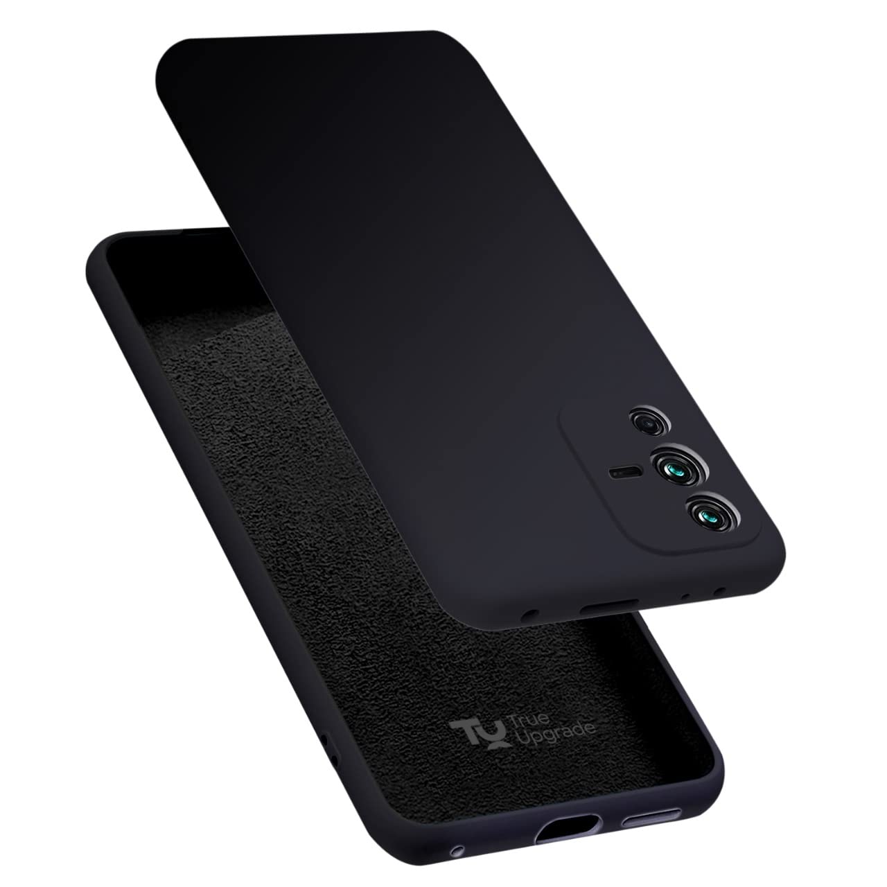 TRUEUPGRADE Liquid Silicone Back Cover Case Compatible for Vivo V23 5G | Microfiber Inside | 360 Degree Protection Back Case Cover for Vivo V23 5G - Black (B09RZTN166) Amazon Price History, Amazon Price Tracker