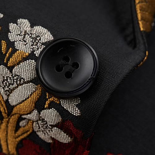 Men's Floral Tuxedo Prom Suit Jacket Wedding Fitted Suits Coat Slim Fit Flower Party Blazer Jackets2