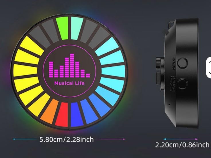 Image of Car LED Air freshener. Multicolor led. Various mode selection to match your music selection. Comes with vent holder, desktop and magnetic plate. Enhance your car's ambiance or desktop appeal.