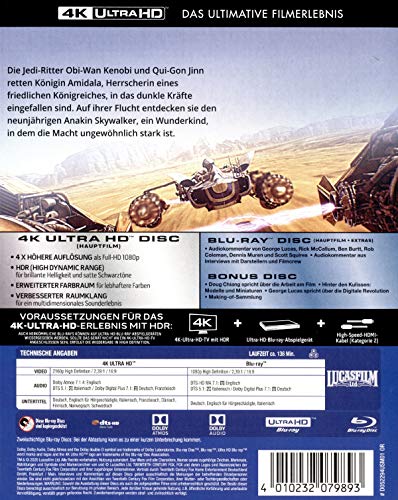 Star Wars: Episode I – Die dunkle Bedrohung – 4K Blu-ray (UHD + Blu-ray Disc)