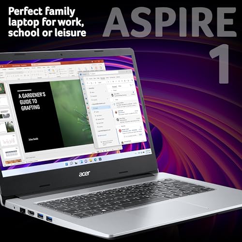 Acer Aspire 1 A114-33 Laptop - Intel Celeron, 4GB RAM, 64GB eMMC, 14" HD, Windows 11 - Image 2