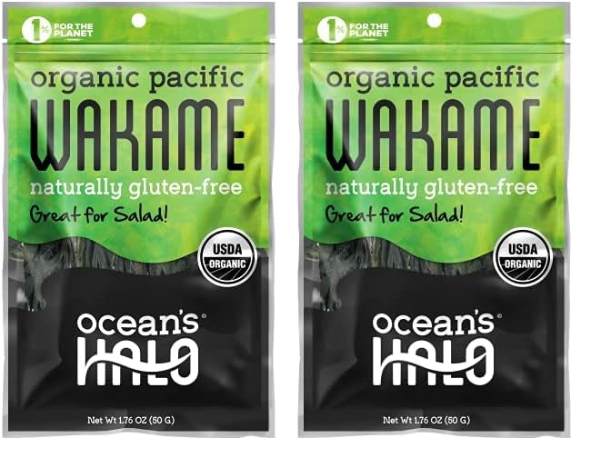Ocean's Halo Organic Wakame Strips, 1.76 oz (Pack of 2)USDA Organic