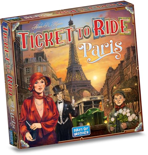 Asmodee Ticket to Ride Paris Board Game - Train Route-Building Strategy Game with Detailed Parisian Buses, Fun Family Game for Kids & Adults, Ages 8+,...