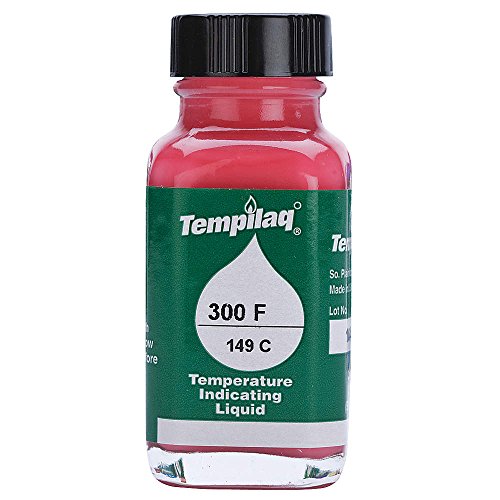 Tempil 24407 TEMPILAQ Advanced Temperature Indicating Liquid, 163 Degree C/325 Degree F, 2 oz. Ideal for Heat Treating, Brass Annealing, and Glass Production, Made in USA