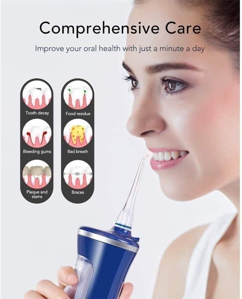 Idropulsore, 4 modalità, detergente for Denti Ricaricabile for casa e Viaggio
